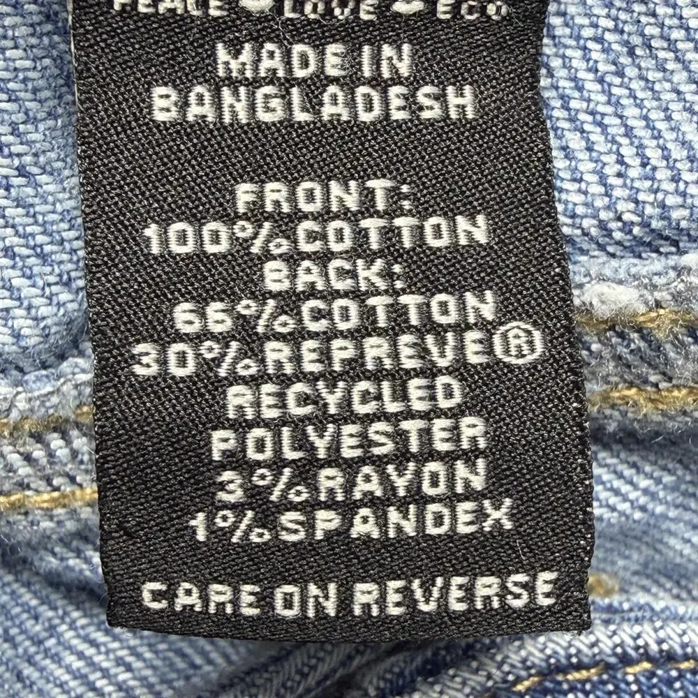 BY REWASH Shorts Jorts 1/25 Blue High Rise Denim Distressed Cutoff